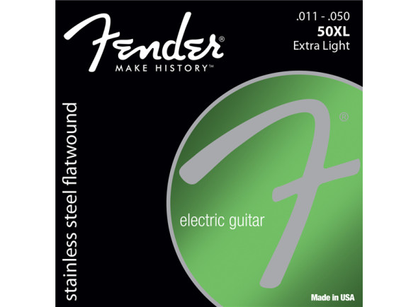 Fender Stainless Flatwounds (50XL) Stainless Steel Flatwound Ball End Set Fender Stainless Flatwounds (50XL) Stainless Steel Flatwound Ball End Set